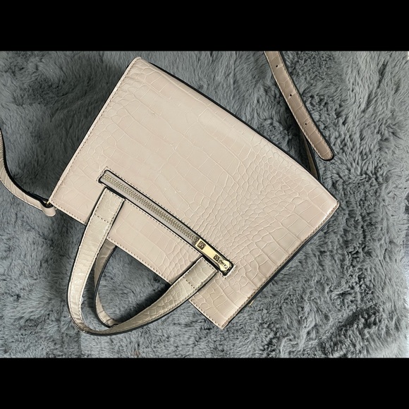 Pink faux croc skin bag - Picture 5 of 5